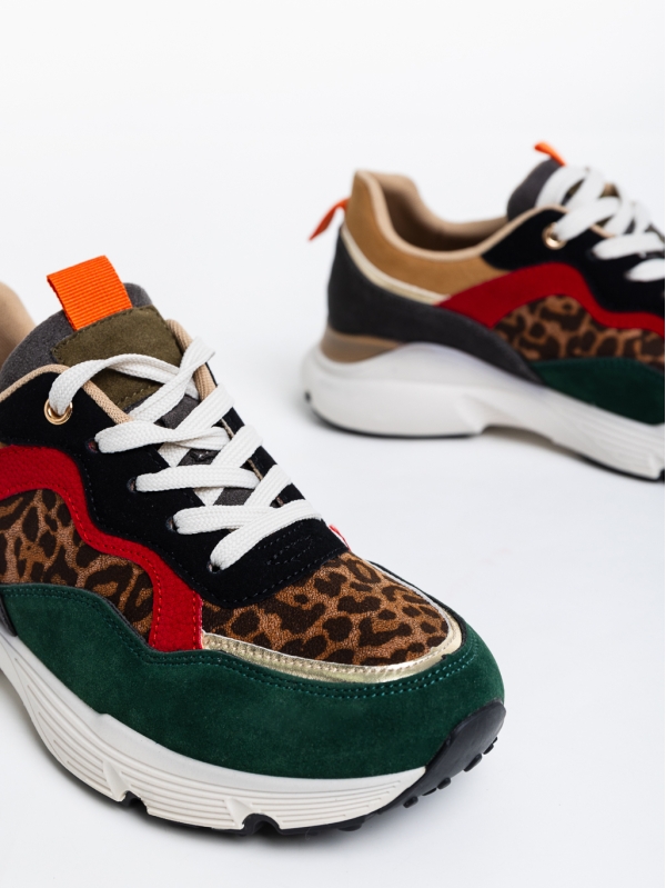 Дамски спортни обувки леопард от текстилен материал Doireann, 6 - Kalapod.bg