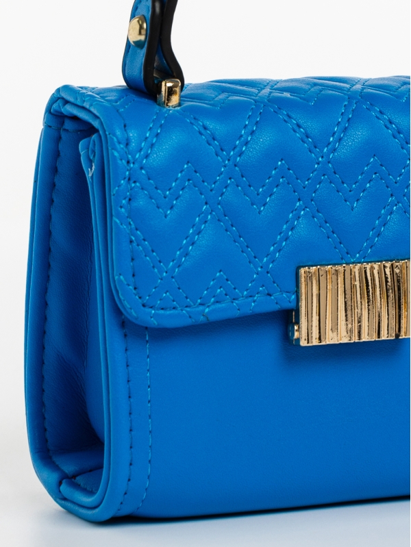 Дамска чантатъмно синя от еко кожа  Saffira, 4 - Kalapod.bg