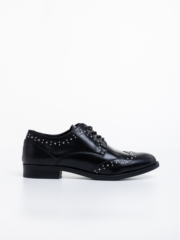 Всекидневни дамски обувки черни от естествена кожа Adiel, 6 - Kalapod.bg