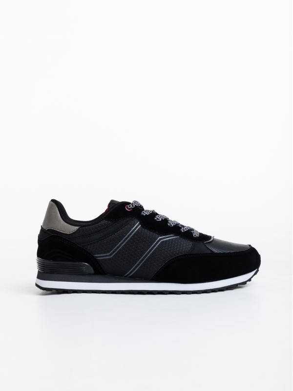 Мъжки спортни обувки черни от текстилен материал Petros - Kalapod.bg