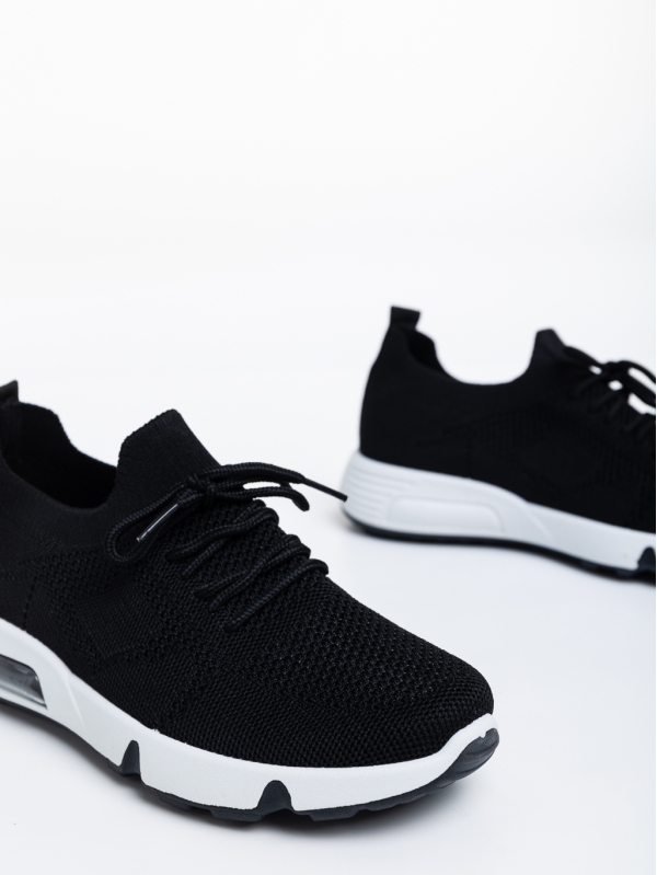 Дамски спортни обувки черни от текстилен материал Cayley, 6 - Kalapod.bg