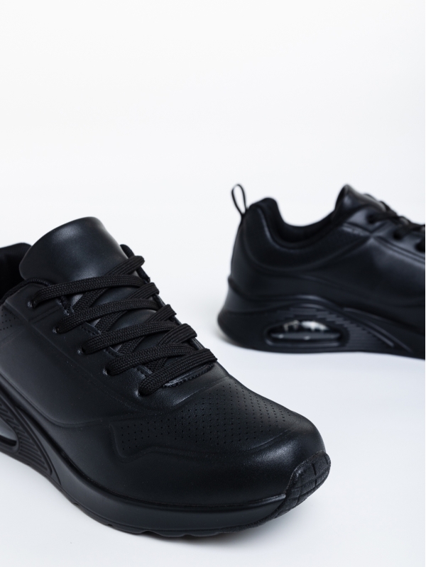 Дамски спортни обувки черни от екологична кожа Arline, 6 - Kalapod.bg