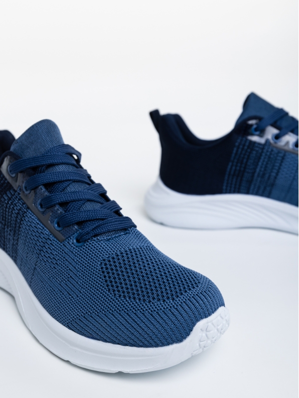 Мъжки спортни обувки сини оттекстилен  материал Manolo, 4 - Kalapod.bg