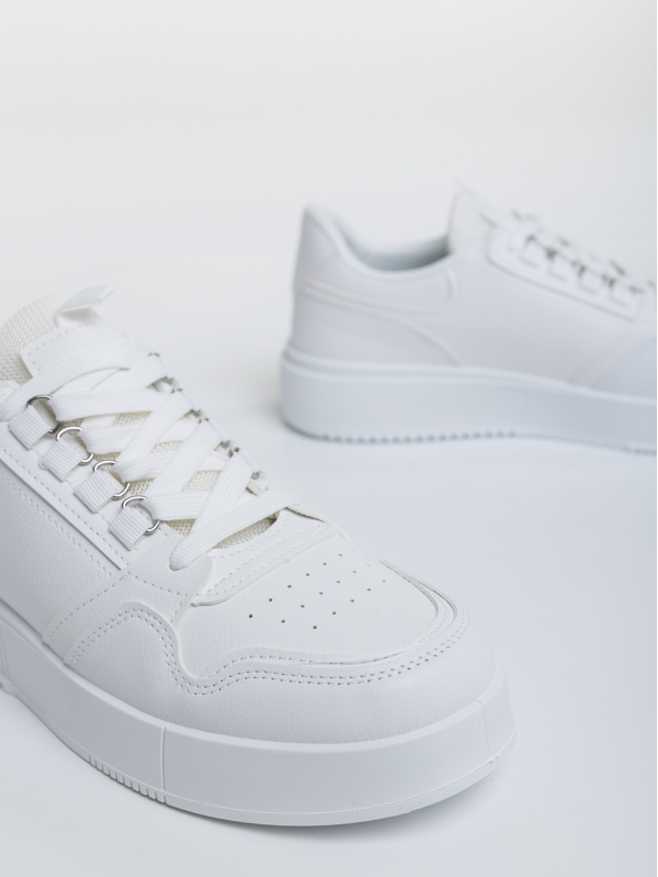 Мъжки спортни обувки бели от екологична кожа Auden, 4 - Kalapod.bg