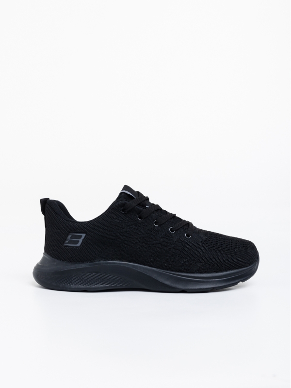 Мъжки спортни обувки черни от текстилен  материал Fender, 3 - Kalapod.bg