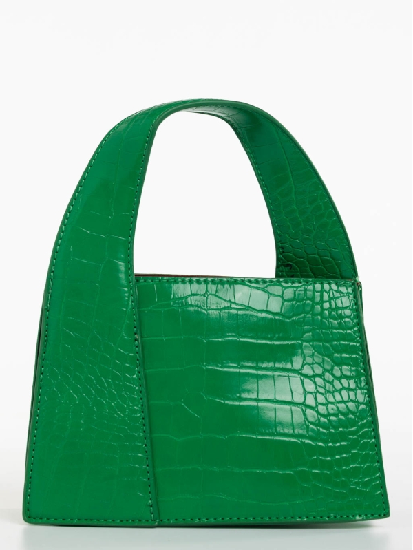 Дамска чанта зелена  от екологична кожа Blima, 5 - Kalapod.bg