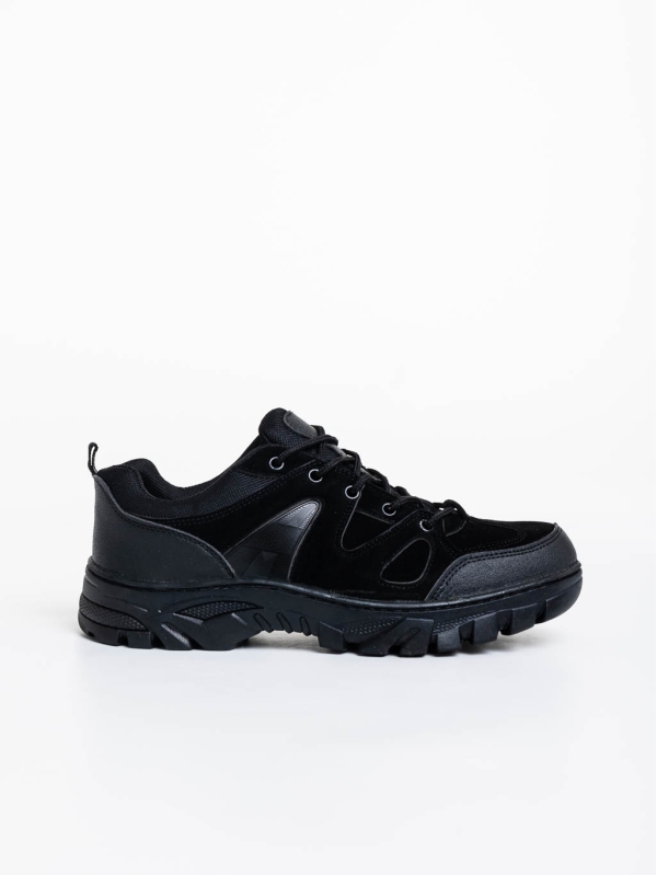 Мъжки спортни обувки черни от екологична кожа Astor, 3 - Kalapod.bg