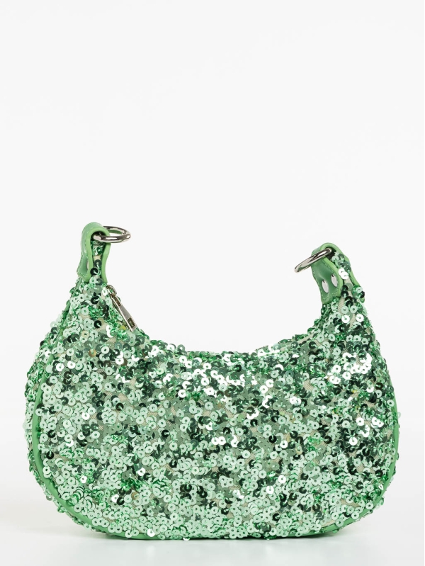 Дамска чанта зелен от текстилен материал Ayah, 2 - Kalapod.bg