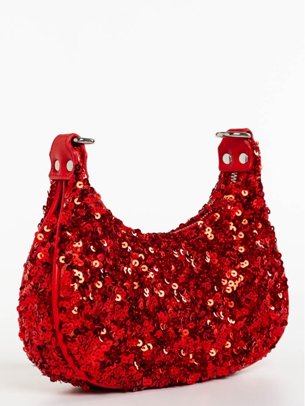 Дамска чанта червен от текстилен материал  Ayah, 3 - Kalapod.bg