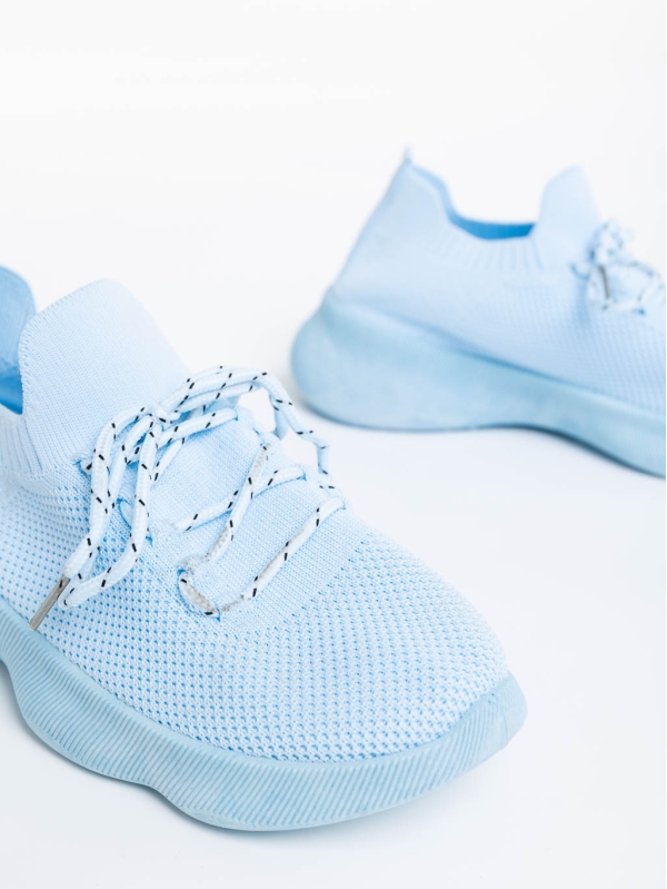 Дамски спортни обувки сини от текстилен материал Ramila, 6 - Kalapod.bg