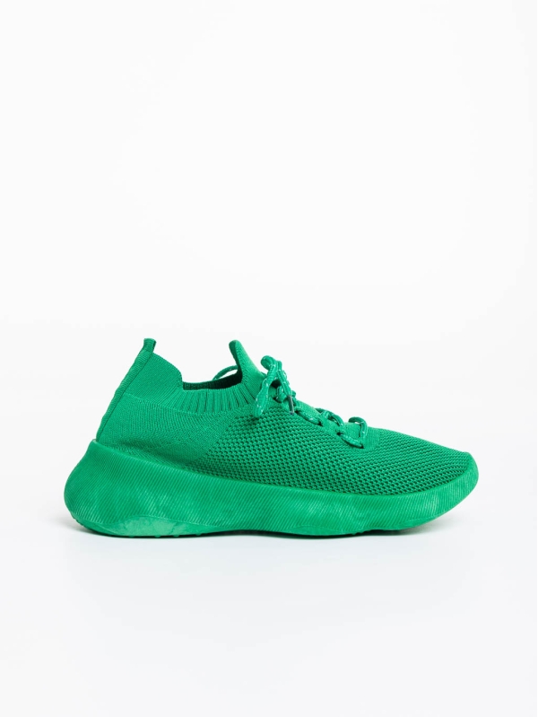 Дамски спортни обувки зелени от текстилен материал Ramila, 5 - Kalapod.bg
