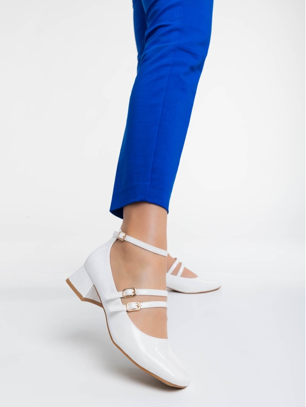 Дамски обувки бели от екологична кожа Reizy, 2 - Kalapod.bg