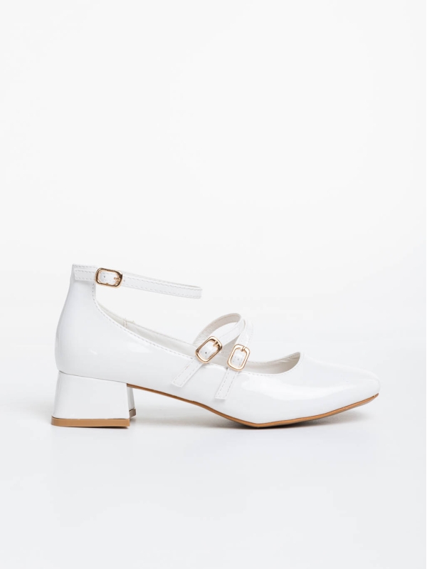 Дамски обувки бели от екологична кожа Reizy, 5 - Kalapod.bg