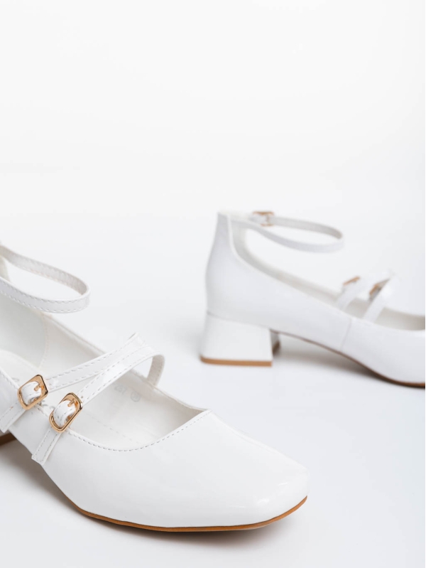 Дамски обувки бели от екологична кожа Reizy, 6 - Kalapod.bg