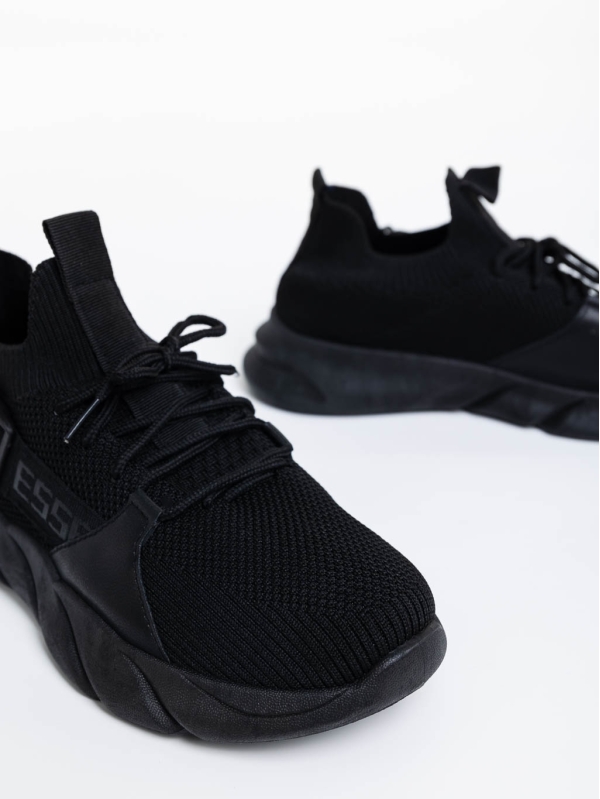 Дамски спортни обувки черни от текстилен материал Renie, 6 - Kalapod.bg