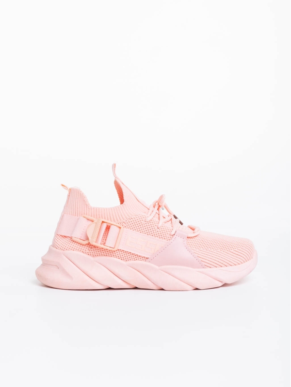 Дамски спортни обувки розови от текстилен материал Renie, 5 - Kalapod.bg