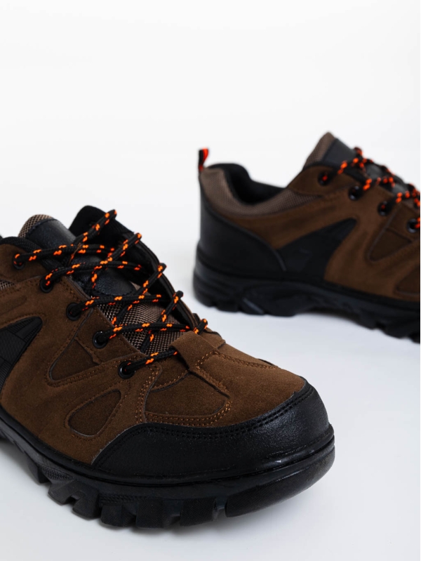 Мъжки спортни обувки камел от екологична кожа Astor, 4 - Kalapod.bg