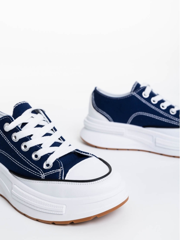 Дамски обувки за тенис сини от текстилен материал Daina, 6 - Kalapod.bg