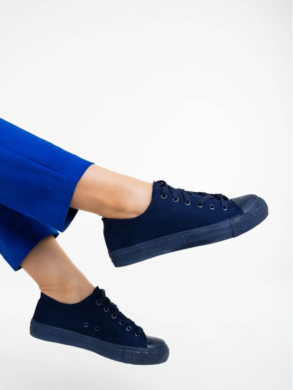 Дамски обувки за тенис морско сини  от текстилен материал Mayaya, 4 - Kalapod.bg