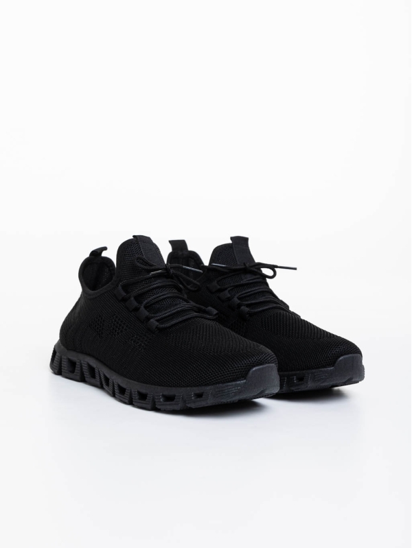 Мъжки спортни обувки черни от текстилен материал Astor, 2 - Kalapod.bg