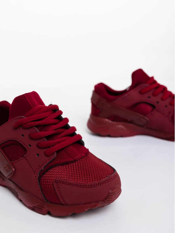 Детски спортни обувки винено червени от текстилен материал Ramana, 4 - Kalapod.bg