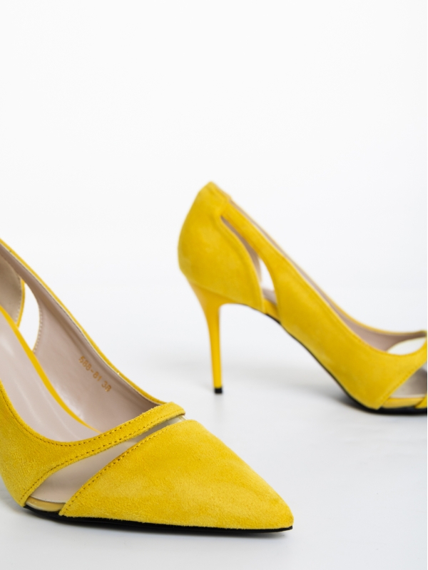 Дамски обувки жълти от текстилен материал Lonyn, 6 - Kalapod.bg
