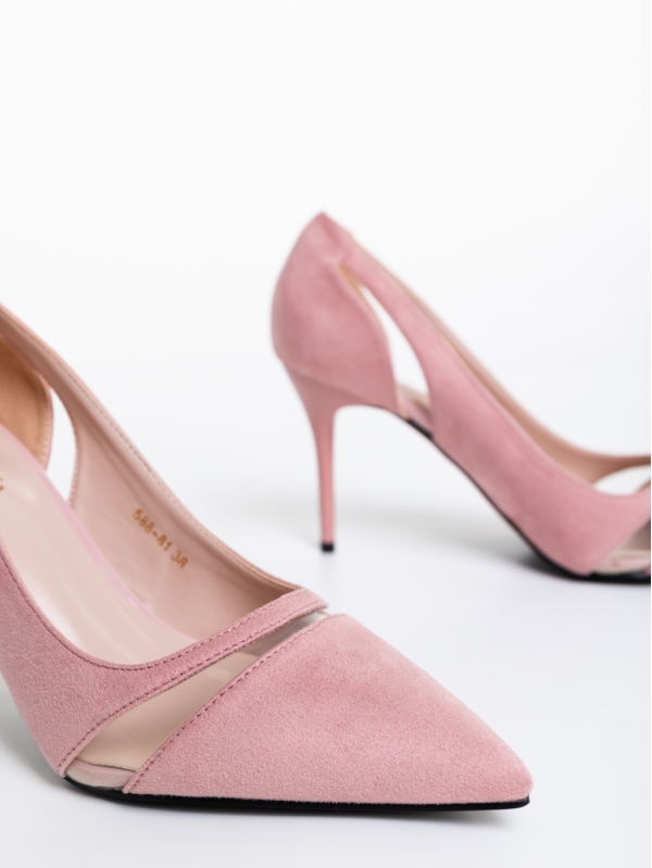 Дамски обувки розови  от текстилен материал Lonyn, 6 - Kalapod.bg