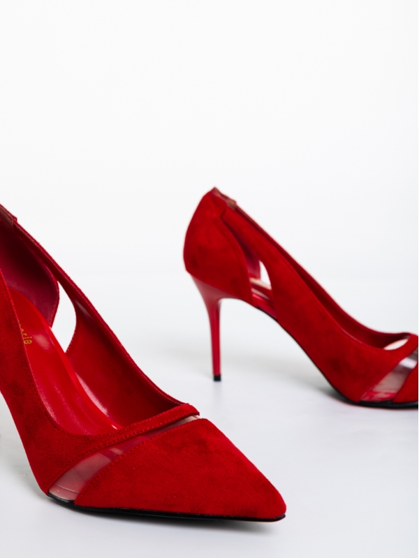 Дамски обувки червени от текстилен материал Lonyn, 6 - Kalapod.bg