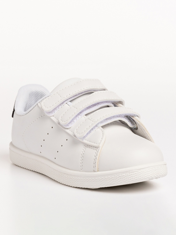 Детски спортни обувки  бели  с черно  от еко кожа Barney, 2 - Kalapod.bg