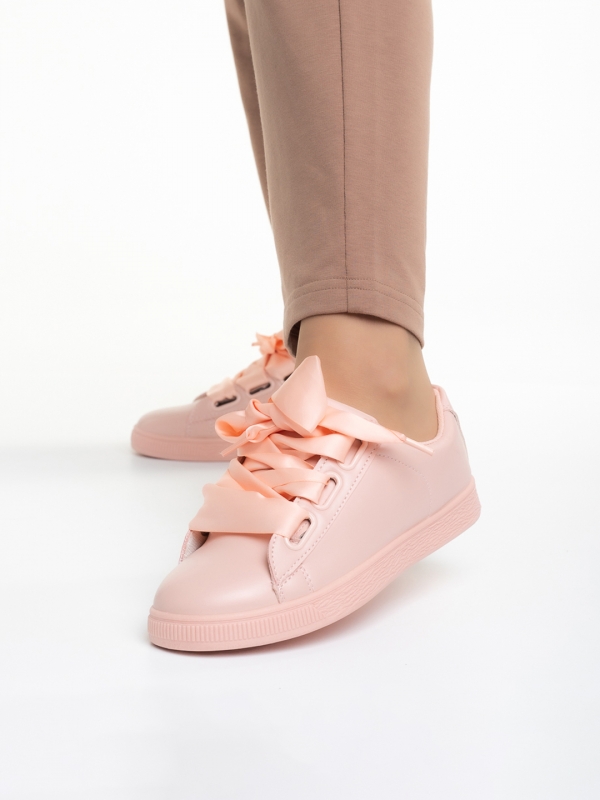 Дамски спортни обувки  розови от еко кожа  Elvina, 2 - Kalapod.bg