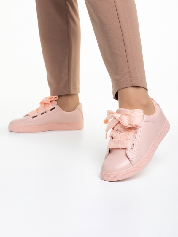 Дамски спортни обувки  розови от еко кожа  Elvina, 5 - Kalapod.bg