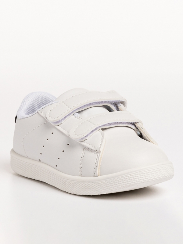 Детски спортни обувки  бели  с тъмно синьо  от еко кожа Barney, 2 - Kalapod.bg