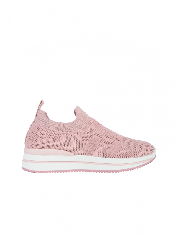 Дамски спортни обувки  розови  от текстилен материал  Moira, 6 - Kalapod.bg