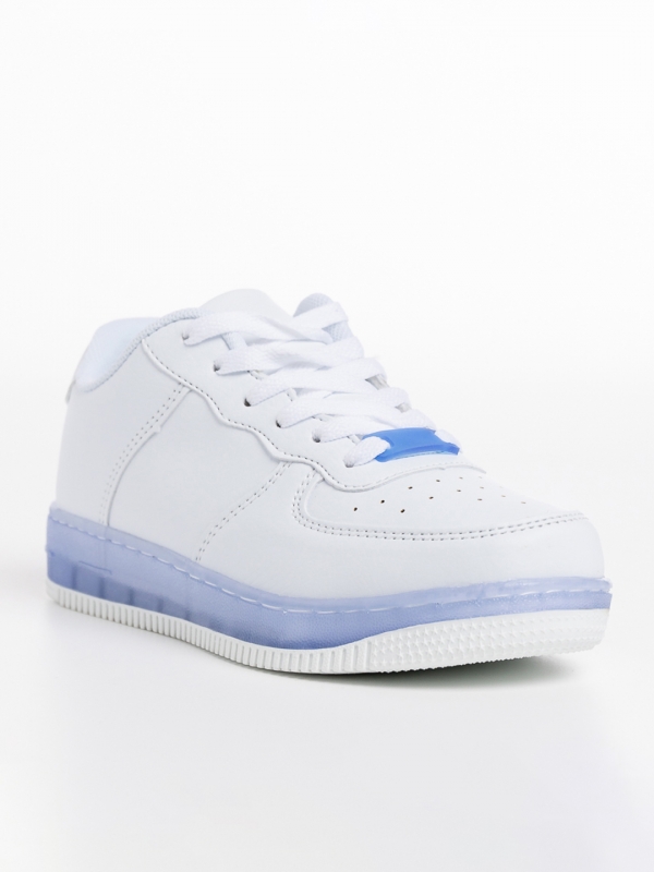 Детски спортни обувки  бели със синьо  от еко кожа  Carsyn, 2 - Kalapod.bg