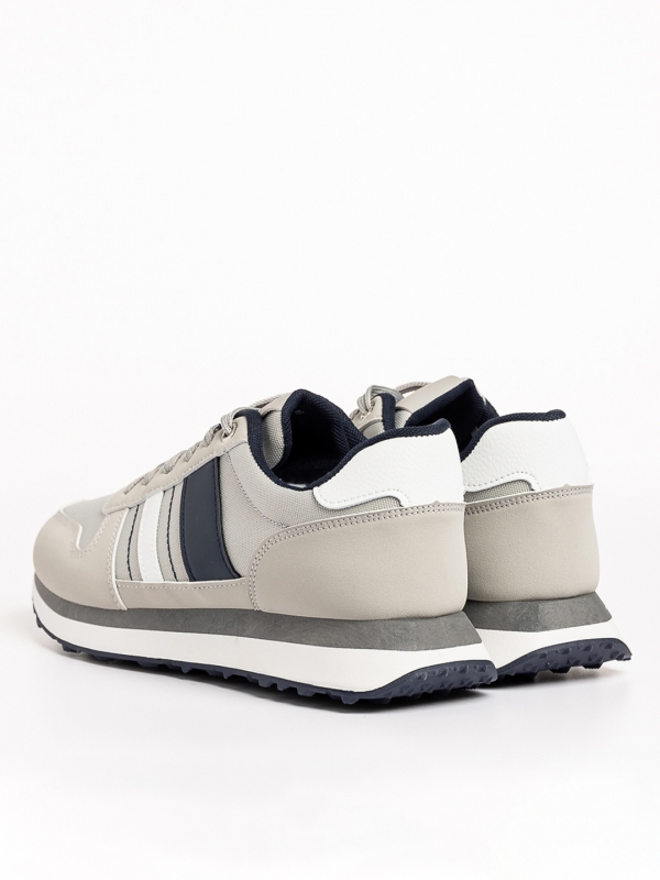 Мъжки спортни обувки  сиви от текстилен материал  Aureliano, 3 - Kalapod.bg
