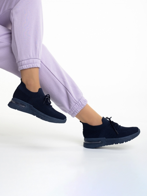 Дамски спортни обувки  сини  от текстилен материал  Miyoko - Kalapod.bg