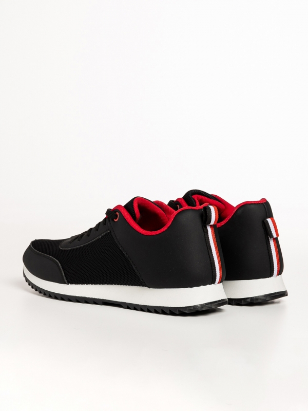 Мъжки спортни обувки  черни  от еко кожа и  текстилен материал Zander, 3 - Kalapod.bg