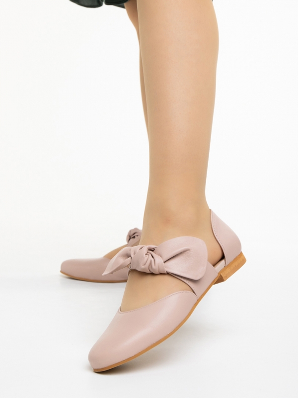 Дамски обувки Marco розови от естествена кожа Jaleh, 2 - Kalapod.bg