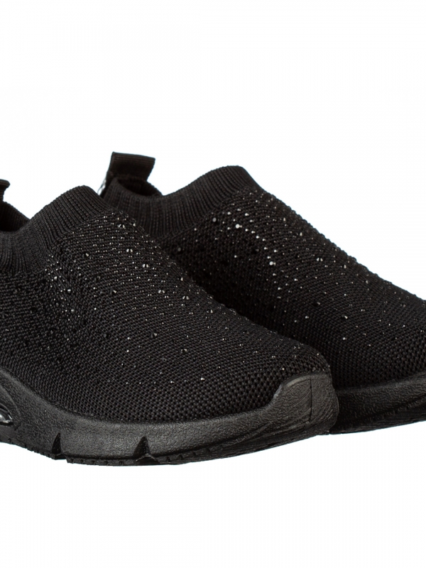Детски спортни обувки черни от текстилен материал  Iutaf, 3 - Kalapod.bg