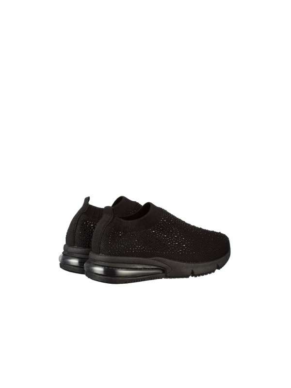 Детски спортни обувки черни от текстилен материал  Iutaf, 2 - Kalapod.bg
