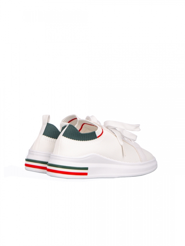 Детски спортни обувки Josila бели със зелено, 2 - Kalapod.bg