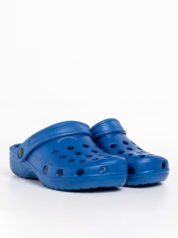 Детски чехли  сини от синтетичен материал Roxy, 2 - Kalapod.bg