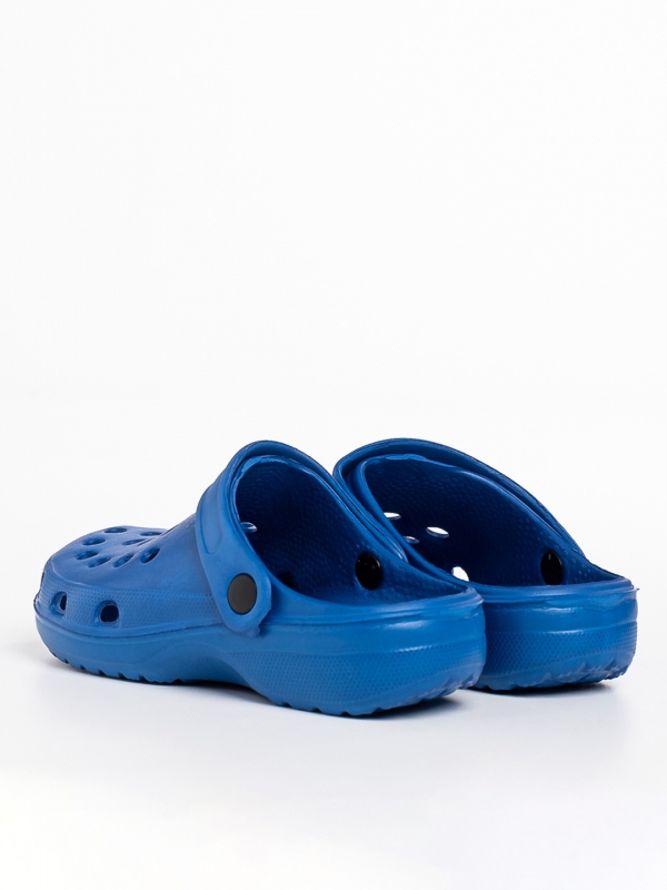 Детски чехли  сини от синтетичен материал Roxy, 3 - Kalapod.bg