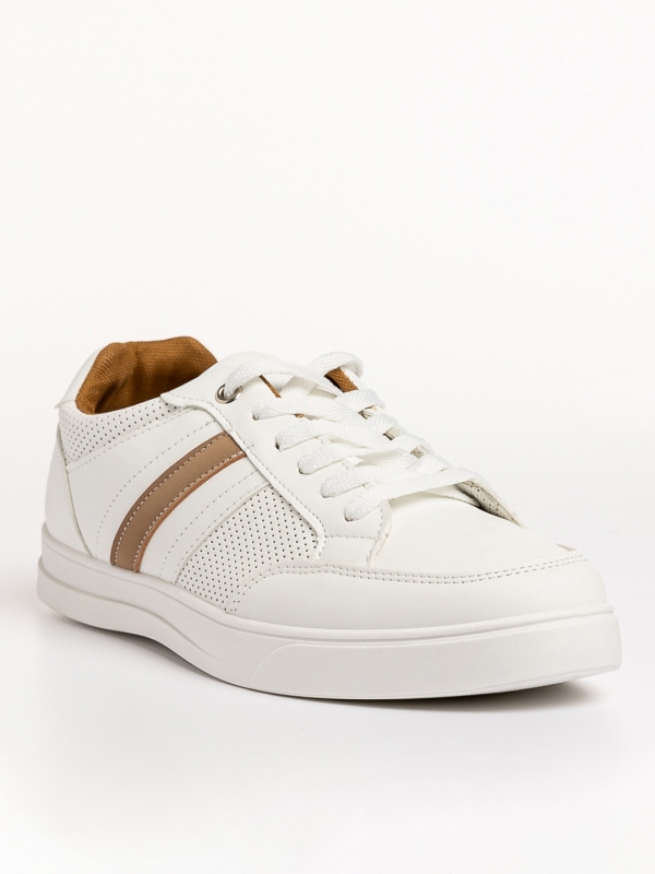 Мъжки спортни обувки  бели  от еко кожа Seamus - Kalapod.bg