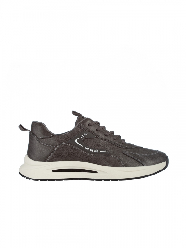 Мъжки спортни обувки  сиви от еко кожа Brixton, 4 - Kalapod.bg