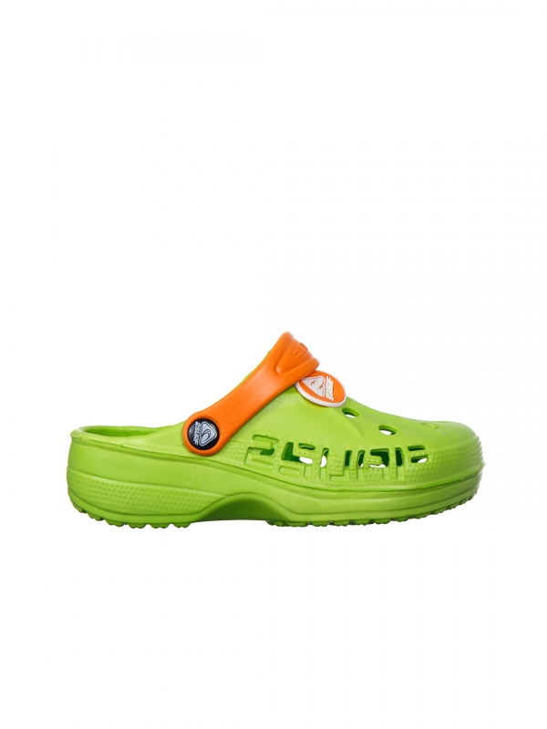 Детски чехли зелени  от синтетичен материал  Harvey, 4 - Kalapod.bg