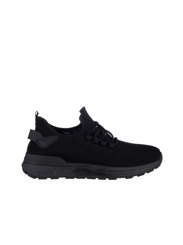 Мъжки спортни обувки черни  от текстилен материал  Kaiden, 4 - Kalapod.bg