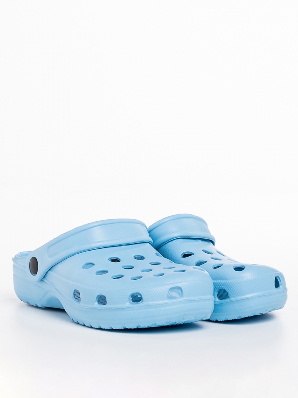 Детски чехли  светло сини от синтетичен материал Roxy, 2 - Kalapod.bg