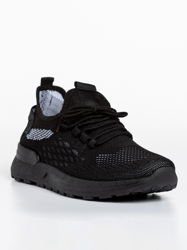Мъжки спортни обувки черни  от текстилен материал  Tiago - Kalapod.bg