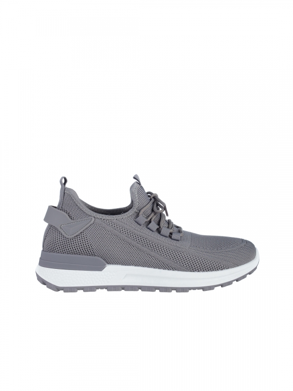 Мъжки спортни обувки сиви  от текстилен материал  Kaiden, 4 - Kalapod.bg